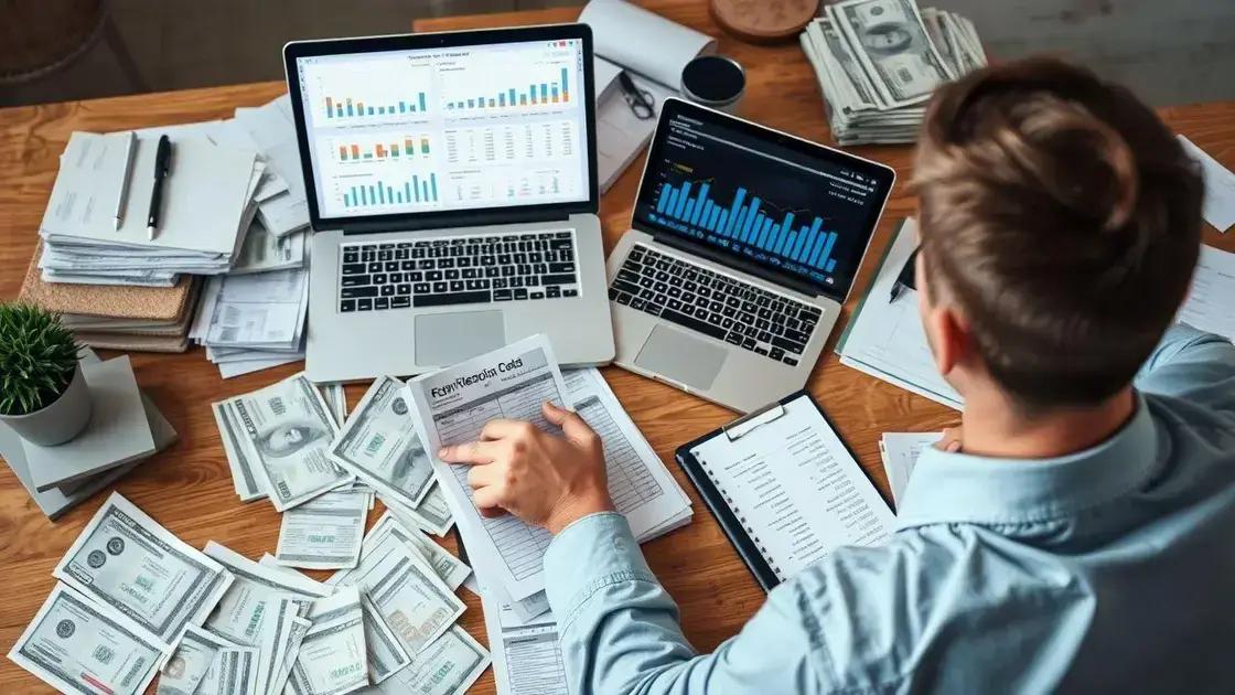  Faça um levantamento completo das receitas e despesas mensais