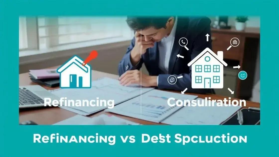  Diferença entre refinanciamento e consolidação de dívidas